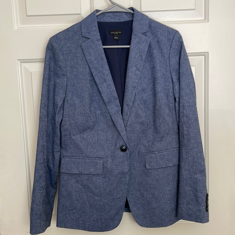 Ann Taylor Blue Blazer - 6